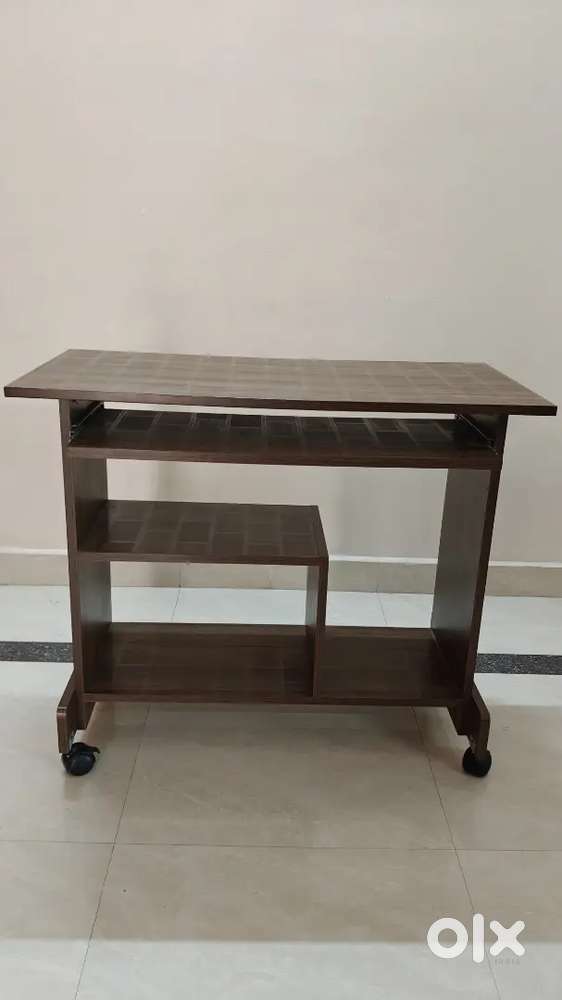 Office Table with Keyboard Tray and Storage - Excellent Condition