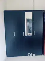 4 door wardrobe with mirror and locker