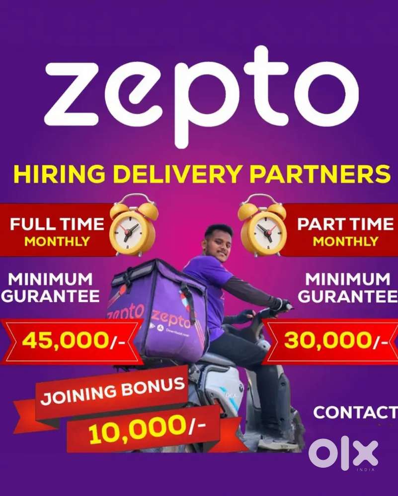 ZEPTO SAIDAPET GROCERY DELIVERY WITHIN 3KM WITH FIXED SALARY 1500₹
