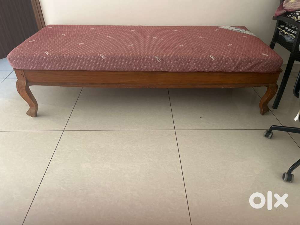 Diwan with Trak wood frame with MM foam mattress