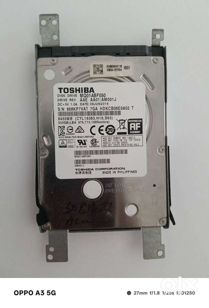 Toshiba Hard Disk-500GB Asus Assembled