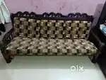 Wood Sofa set 2 chair