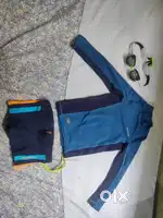 Swimming dress with swimming goggle