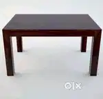 6 seater dining set, Solid sheesham wood, Dark wood colour