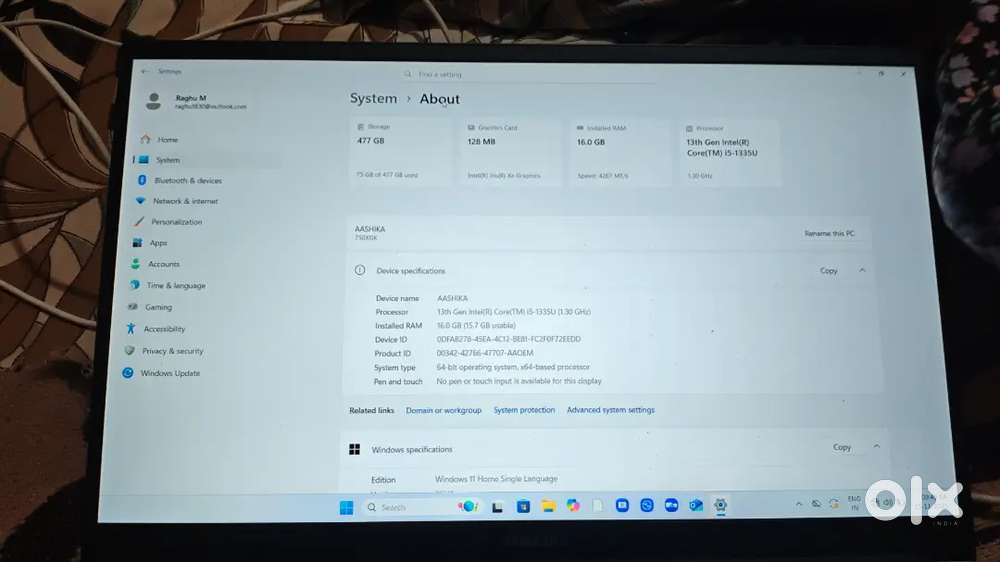 Samsung Galaxy Book 4 metal I5 13Th generation