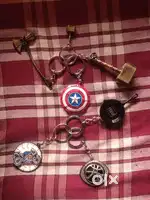 Stylish metal keychains