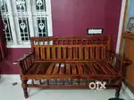 5 feet wooden sofa (poovarasu maram)