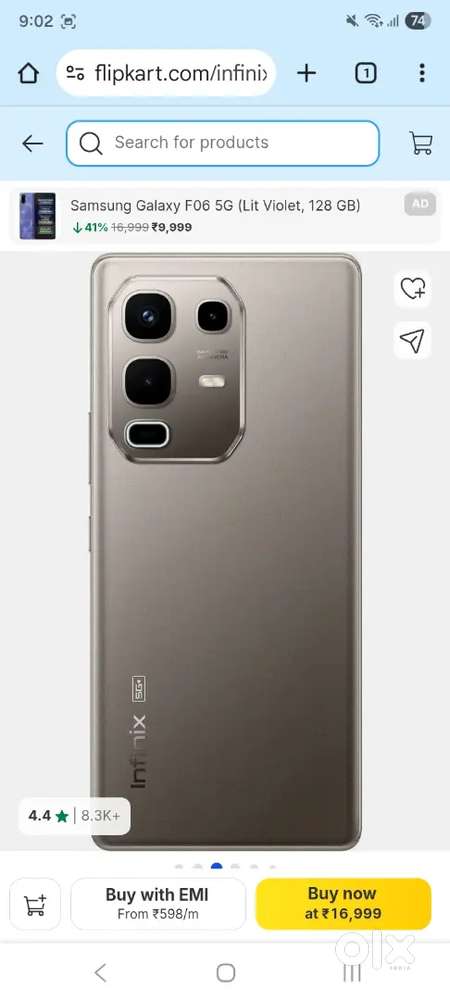 Infinix Note 50s 5g one and half month