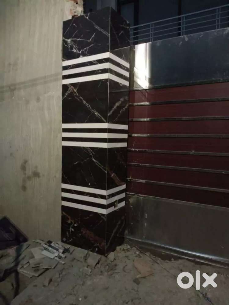 Tiles and marble installation.