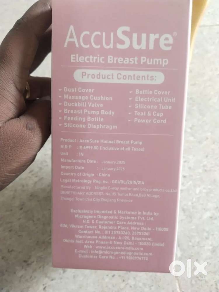 Electric breast pump