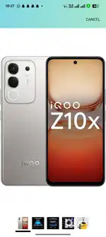 iQOO Z10x 5G (Titanium, 6GB, 128GB) | 6500 mAh Battery (Box Packed)