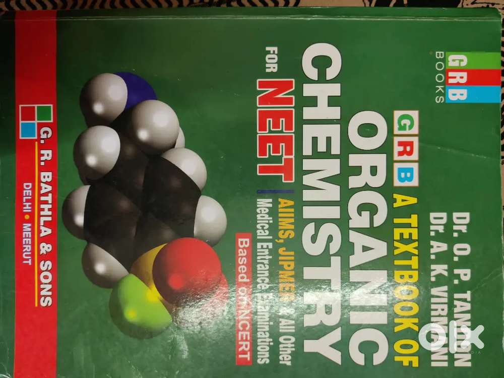 GRB a text book of organic chemistry  for NEET