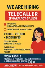 WE ARE HIRING – TELECALLER