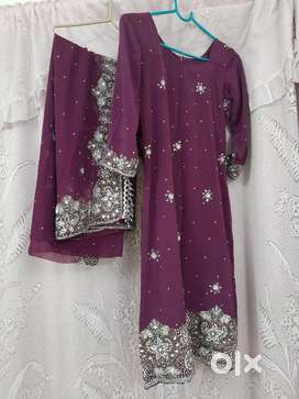 Wine colour dress