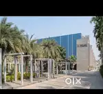 Gym cafe car parking footbol cort
