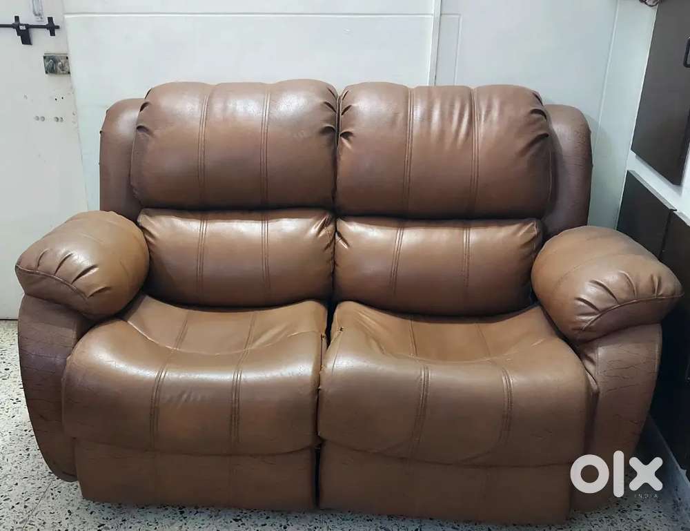 6 seater recliner set,wooden study table,3 door wooden cupboard