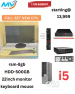 Desktop Laptop Sales and Service  Full Set  CPU = Branded
