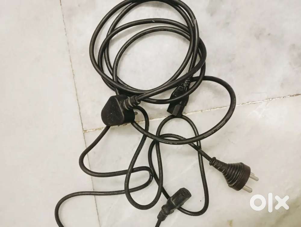 2 power-cables computer monitor for sale used