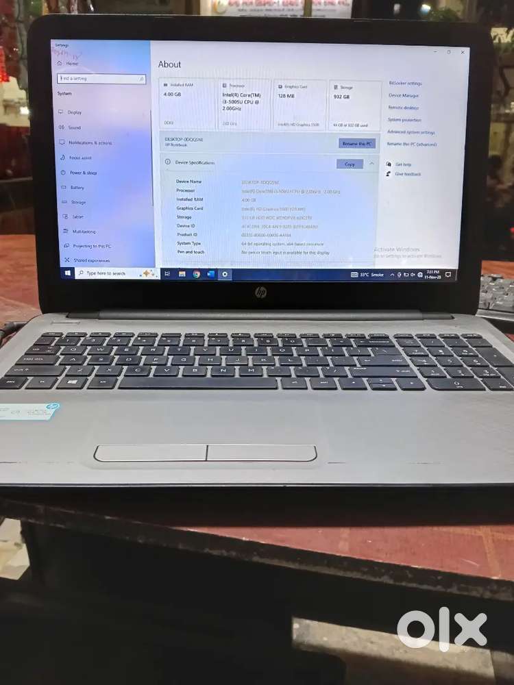 HP NOTEBOOK  15 inc