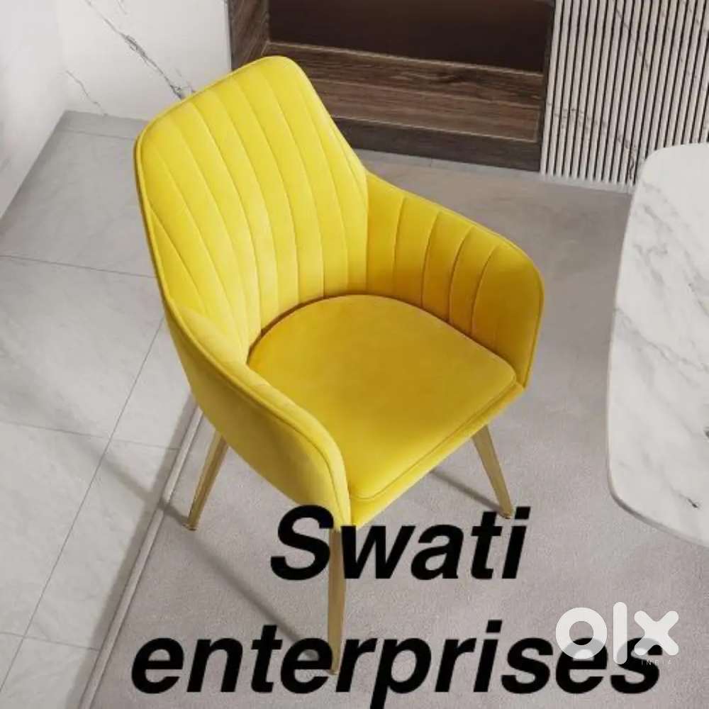 New yellow colour lounge chair restaurant cafe furniture