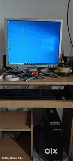 Computer cpu and desktop
