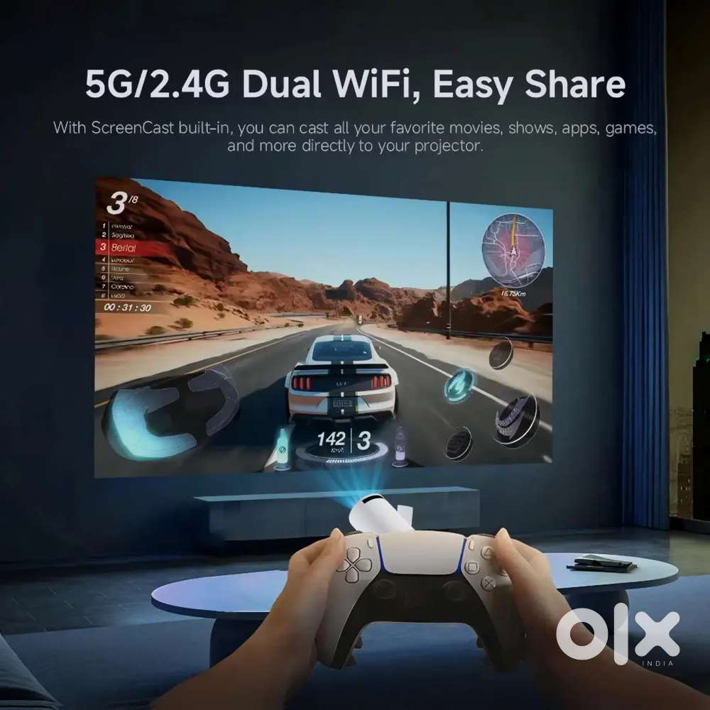 4K Android Dual Band WiFi6G (400 ANSI) Netflix Prime YouTube Auto