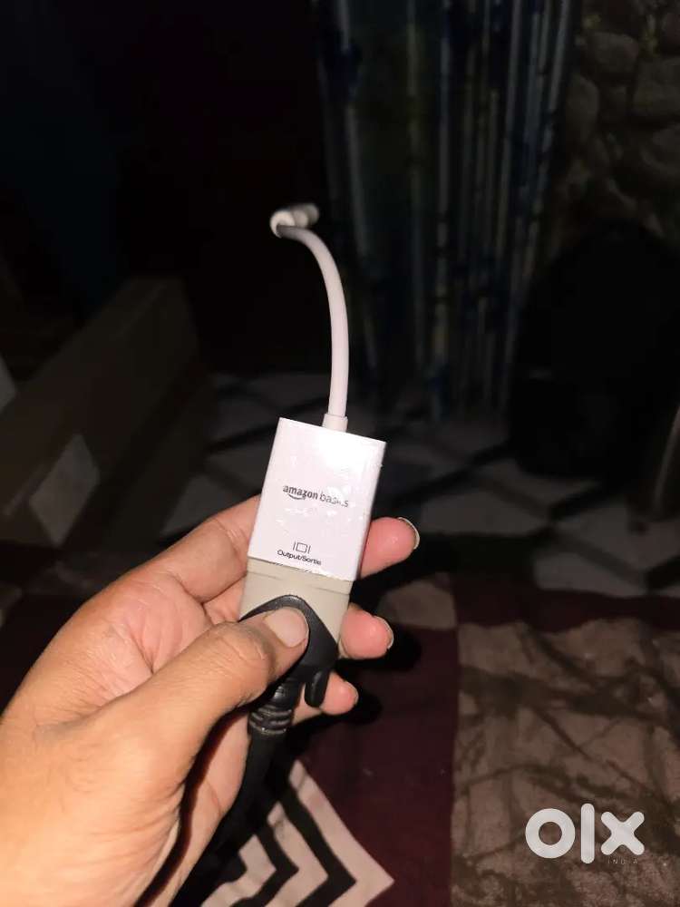 Display port to VGA cable + VGA cable