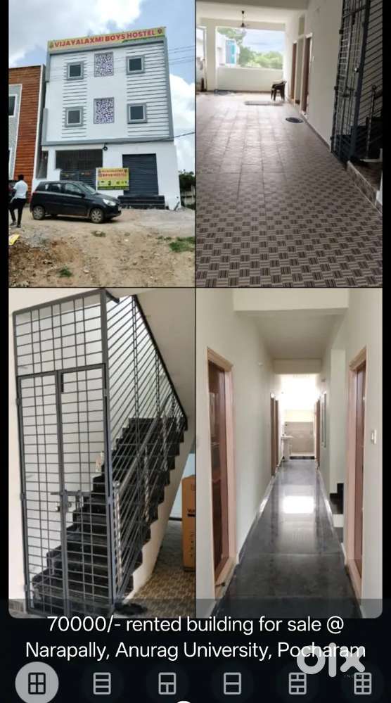 70,000/- monthly rented Hostel  building for Sale 1.50cr