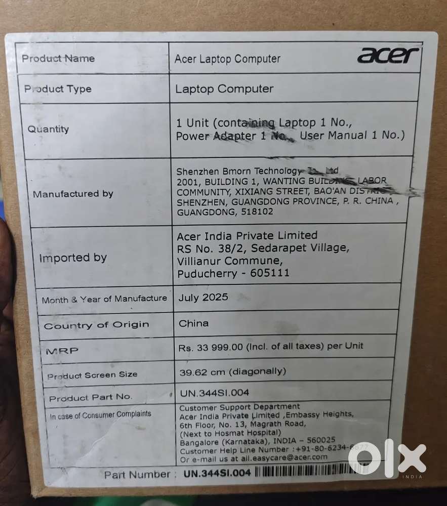 New Acer laptop for sales