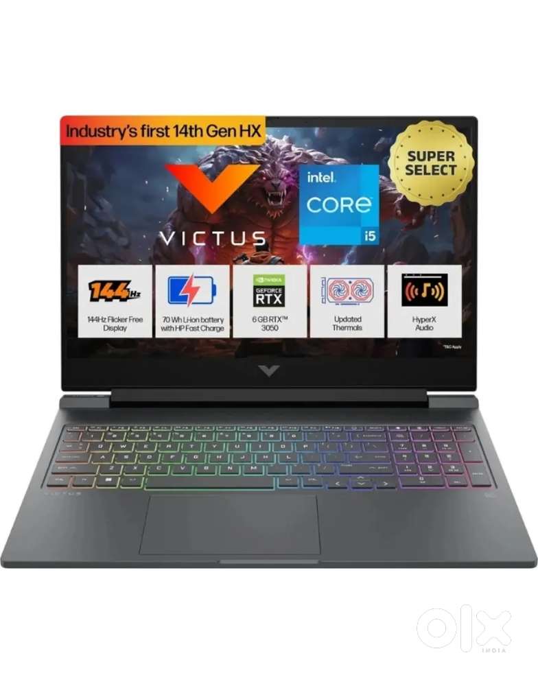 HP Victus i5 14th Gen  RTX 3050  16GB  144Hz  1.5 Month Old