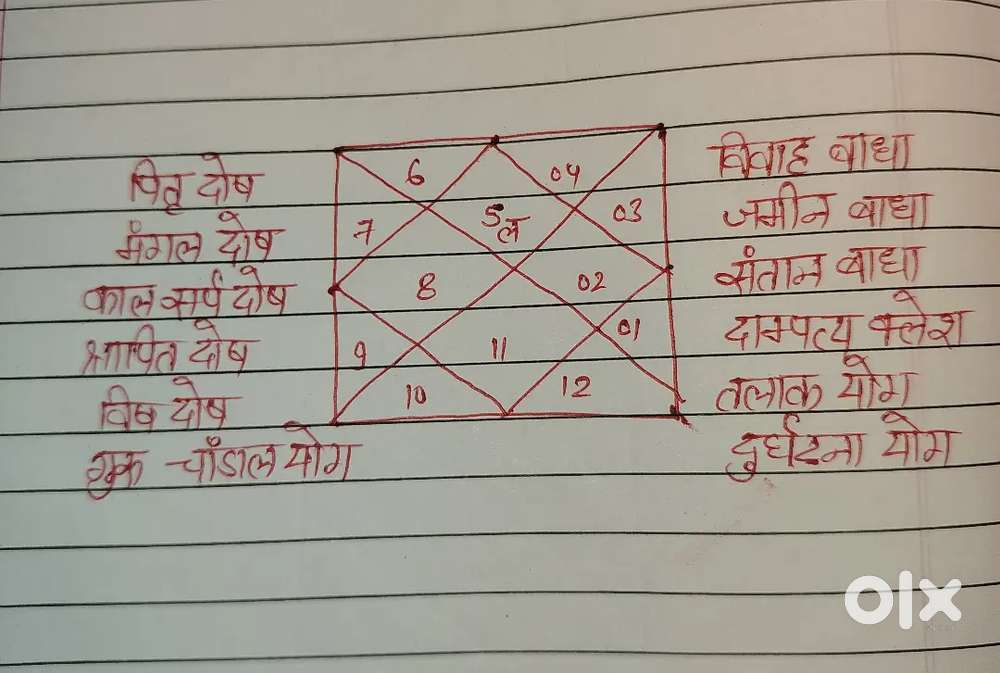 कुंडलीदिखाना,कुंडलीमिलान,कुंडलीबनाना,हस्तरेखा और वास्तुदोष निवारण