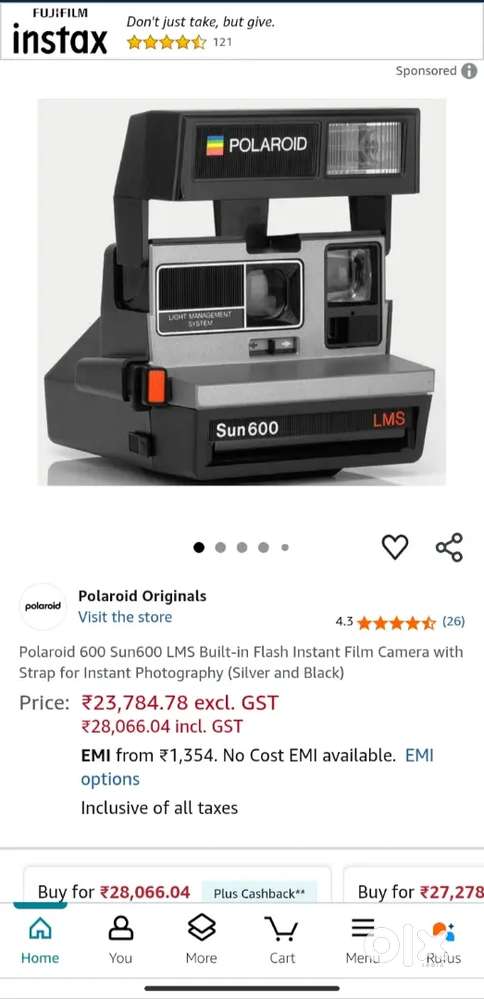 Vintage Polaroid 600 Land Camera