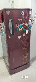Cherry Colour 190 Litre Fridge in a good condition with proper cooling