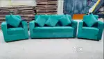 NEW BOX MODEL SOFA SET WITH PILLOW AVAILABLE AT ZAM ZAM FURNITURE