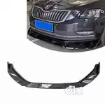 Skoda Octavia 2018 front splitter abs plastic piano black