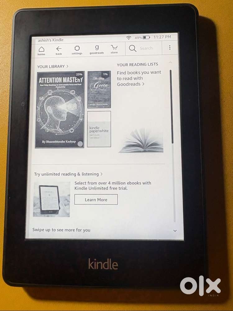 Amazon Kindle Paperwhite 6th Gen (Wi-Fi + 3G) – Excellent Condition
