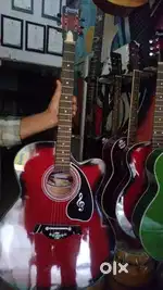 Givson acoustic gitar red colour 1year garanty trust road