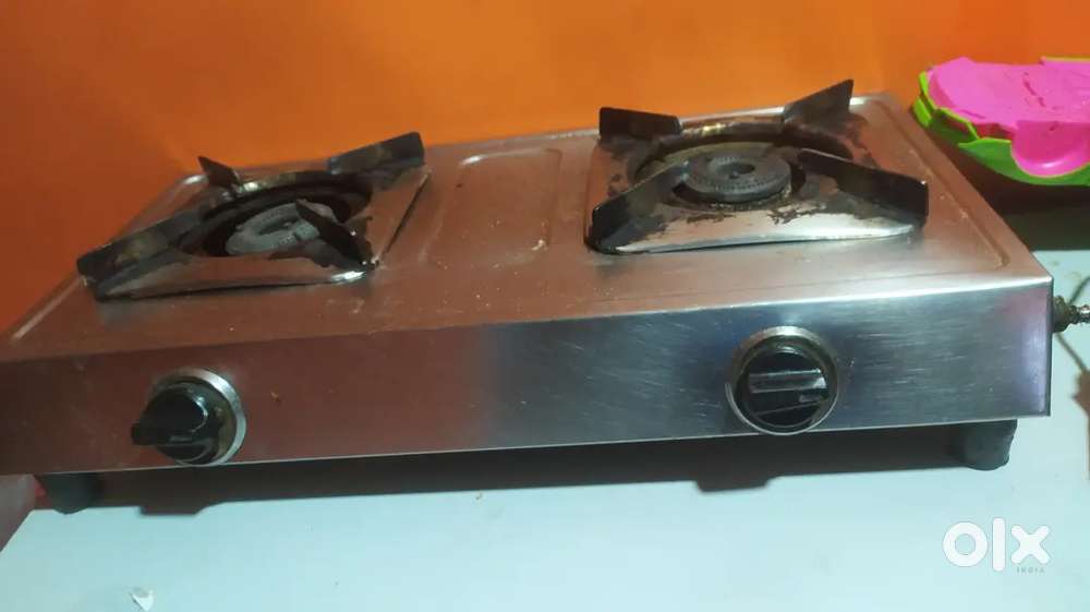 Gas stove 2 burner with regulator