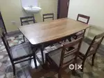 Wooden dining table