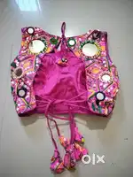 Navratri mirror blouse