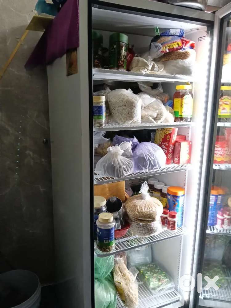 BLUE star glass fridge