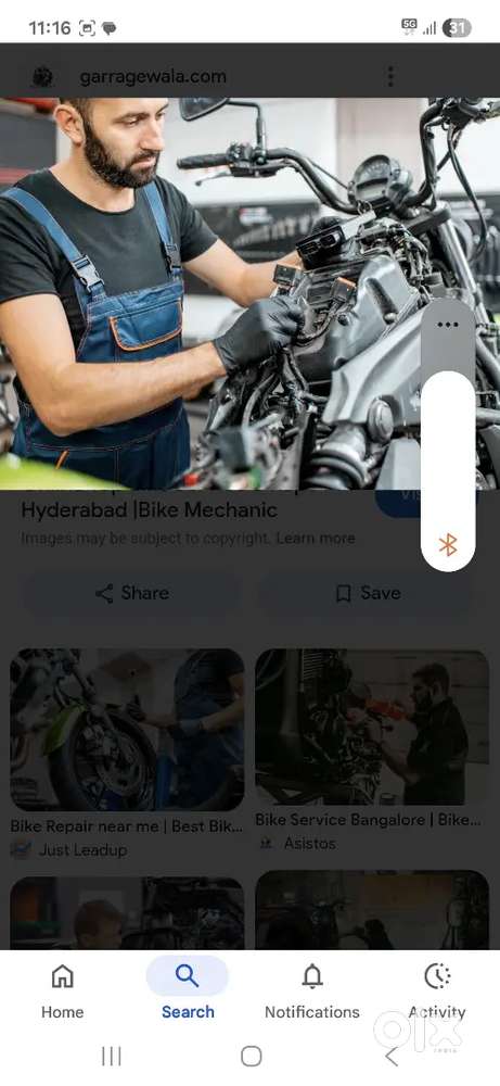 A Two wheeler mechanic with an experience of 3 year experience or more