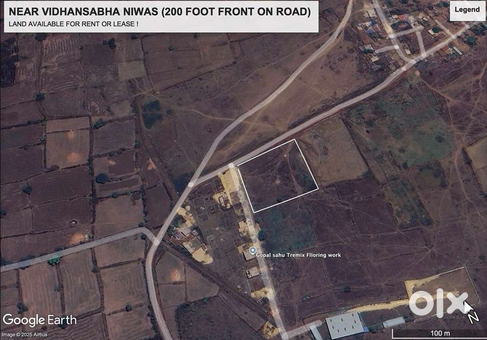 Land Available for rent or lease.