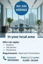 Part time and Full time work in your local area