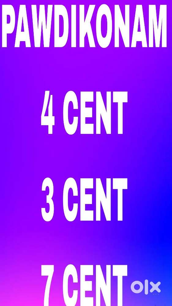 SREEKARYAM - PAWDIKONAM 4 CENT, 3 CENT, 7 CENT, KARABHOOMI