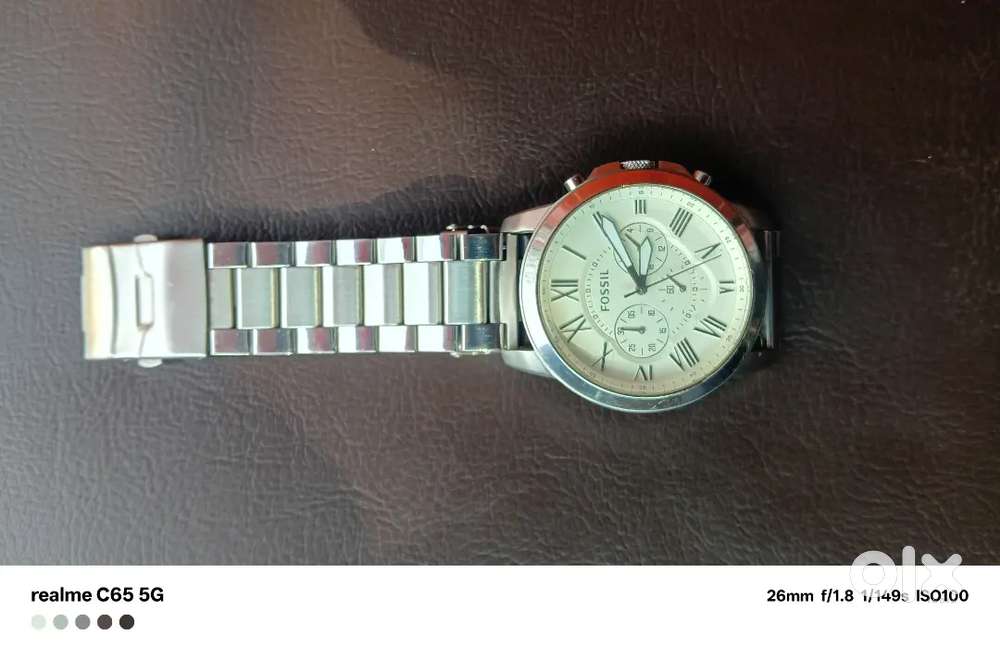 Fossils fs4832 silver chain