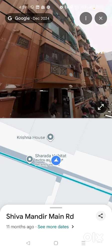 2BHK near Bagmane tech park Malleshpalaya