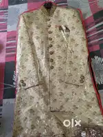 Brand new sherwani with pajama and unstitched lehenga for sale