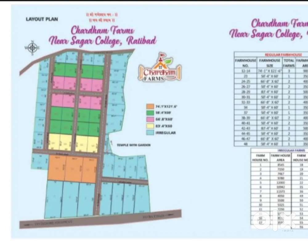 Farmhouse Land for Sale on Ratiba Sikandrawad Road  Owner Direct Deal
