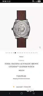 Fossil Fully automatic watch